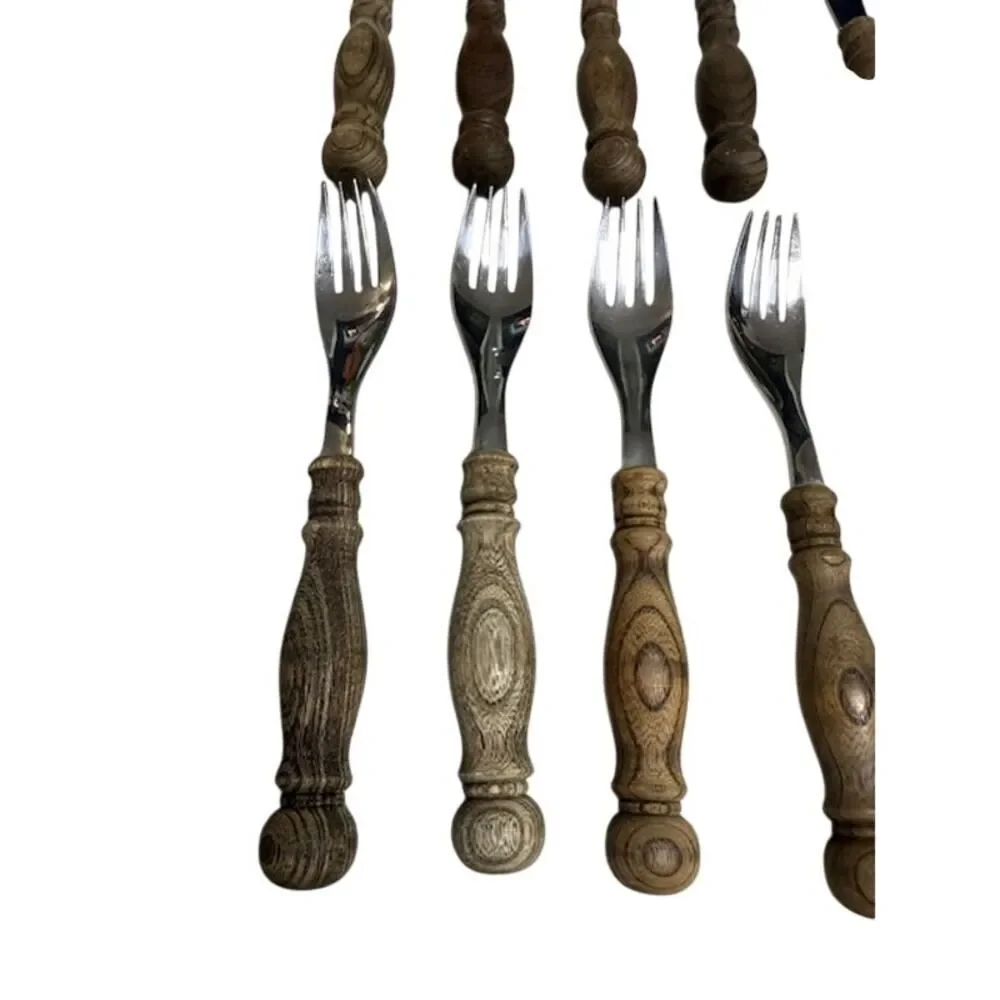 WMF Cromargan Stainless Steel Set of 7 Knife and Fork Set Flatware Silverware